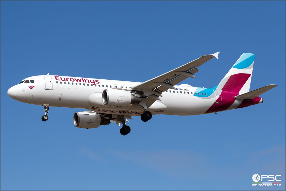 OO-SNN A320-214 4269 Brussels Airlines - Eurowings @ Barcelona 04.2023 © Piti Spotter Club Verona