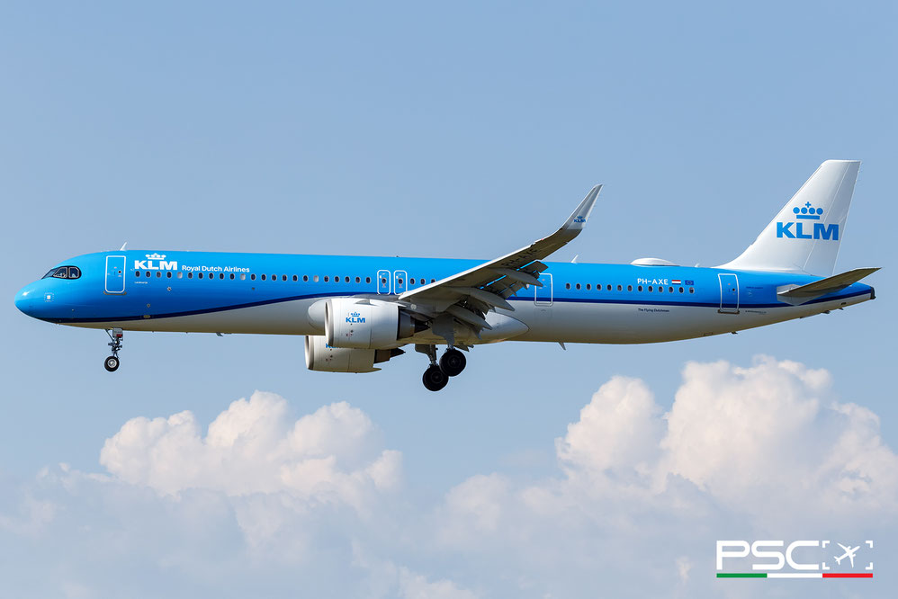 PH-AXE Airbus A321-252NX 12473  LEAP-1A30 Landkaartje / Map Butterfly KLM Royal Dutch Airlines 2025  @ Barcellona BCN 09 2025 © Piti Spotter Club Verona