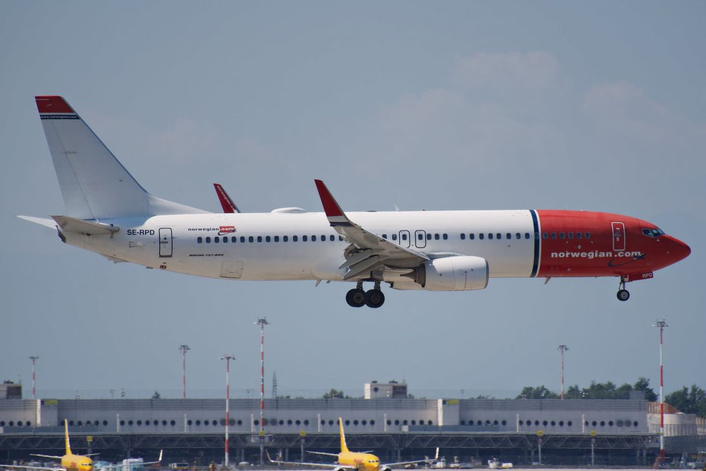 SE-RPD Boeing 737-8JP W 41152 5900 cfm56-7B26E  Norwegian Air Sweden AOC>Norwegian 2016  @ Milano Malpensa MXP 07 2025 © Piti Spotter Club Verona