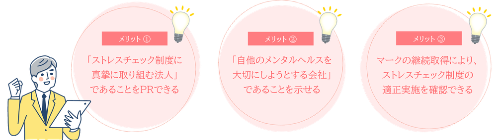 ストレスチェックマーク取得のメリット(1)