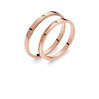 Fede Nuziale Otello e Desdemona in oro Rosa con diamante anb1864r