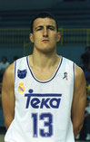 Pep Cargol, xogador de baloncesto do R. Madrid 1986-94.