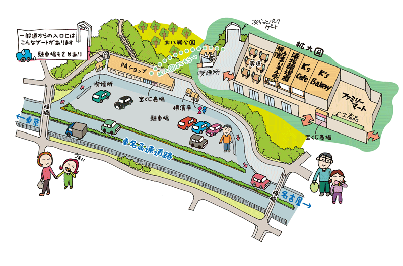 手書きイラストマップ 地図作成やイラストマップ作成ならmap制作専門 ワークスプレス株式会社