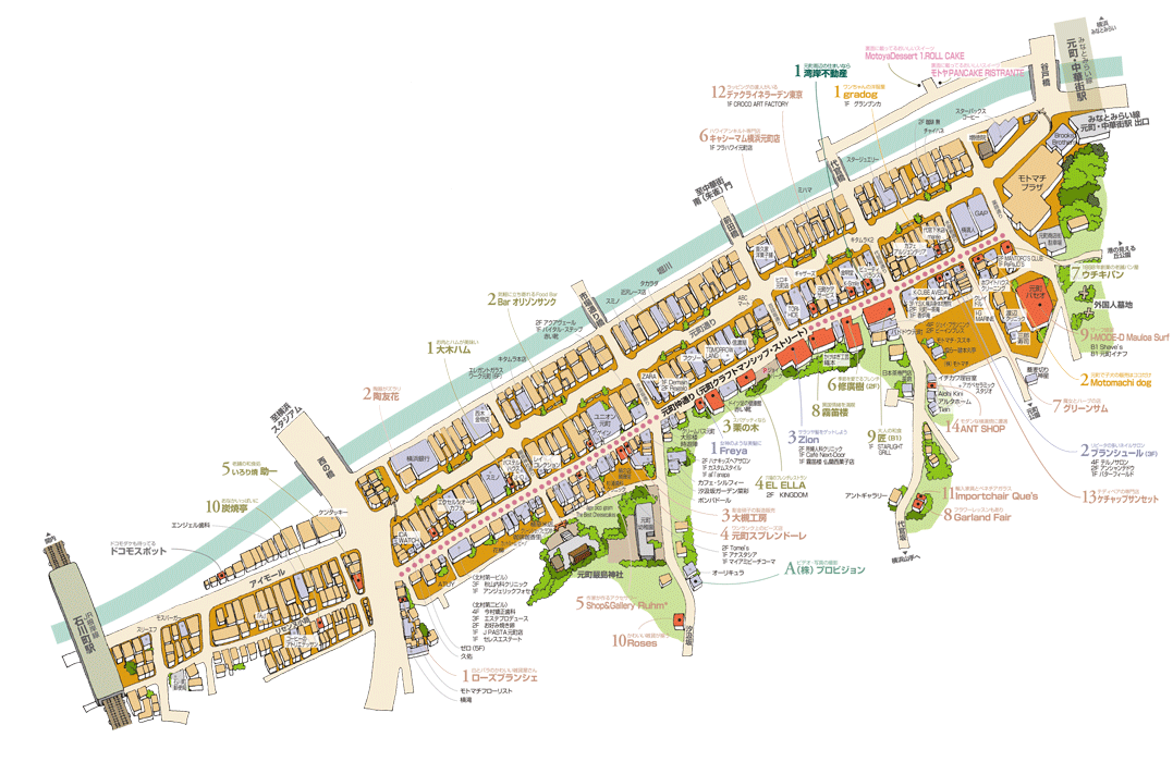 手書きイラストマップ 地図作成やイラストマップ作成ならmap制作専門 ワークスプレス株式会社