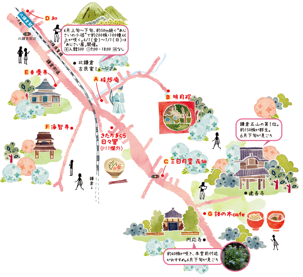鎌倉イラストマップ Gif 1000 915 イラストマップ 地図 作成 地図