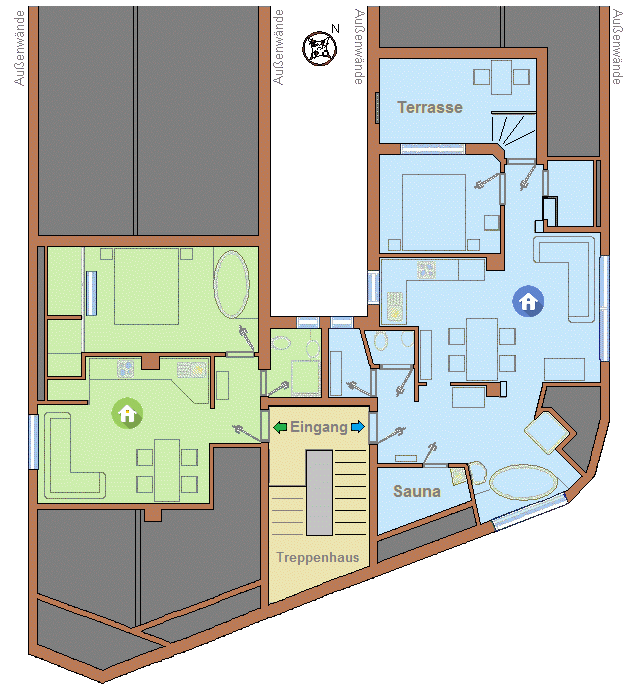 Ausstattung der Ferienwohnung in Lana - Private Ferienwohnung in Lana