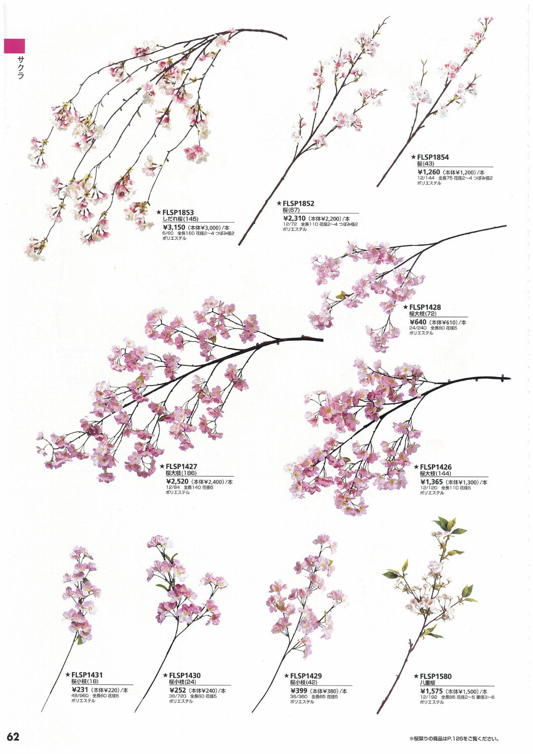 桜 さくら のディスプレイ飾り用品 3 桜飾り 桜 さくら 造花 ぼんぼりの春ディスプレイ品の販売店