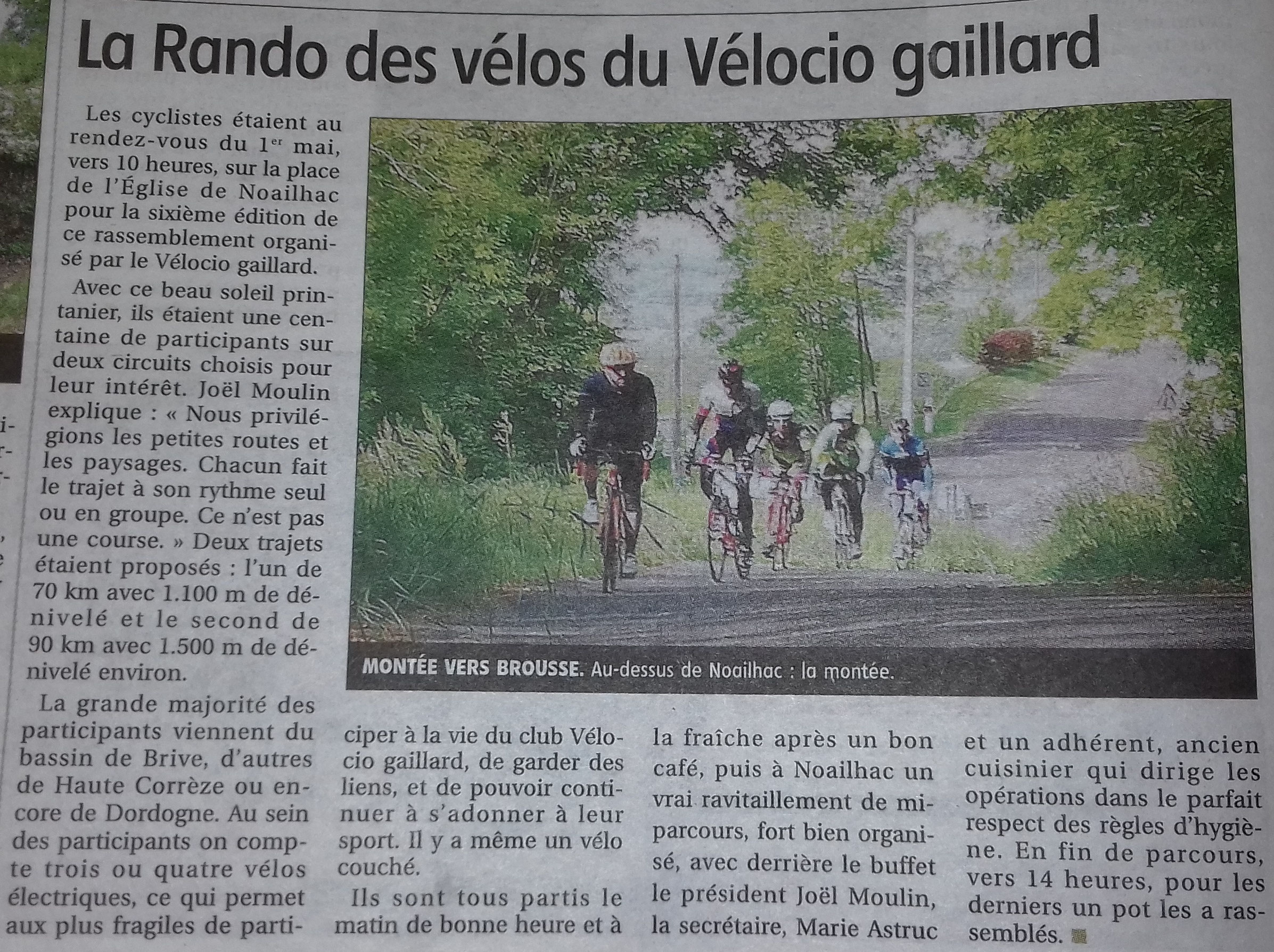 Revue De Presse Club Velocio Gaillard Brive