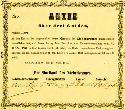 Wertpapiere Aus Schweinfurt Schweinfurtfuhrer Ein Fuhrer Durch