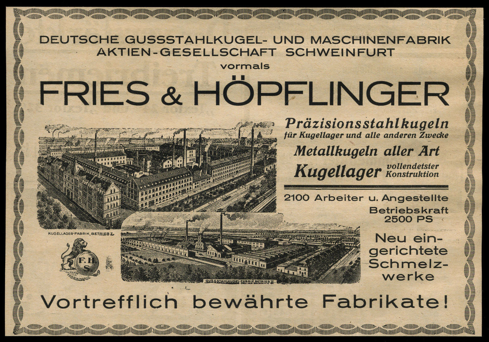 Fries & Höpflinger Schweinfurtführer Ein Führer durch Schweinfurt