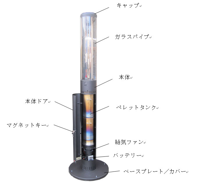 屋外用ペレットストーブ 街の灯台 パティオヒーター ペレットストーブ ペレットボイラー 有 河西ユーロストーブ 屋外用ペレットストーブ 街の灯台 パティオヒーター ペレットストーブ ペレットボイラー 有 河西ユーロストーブ