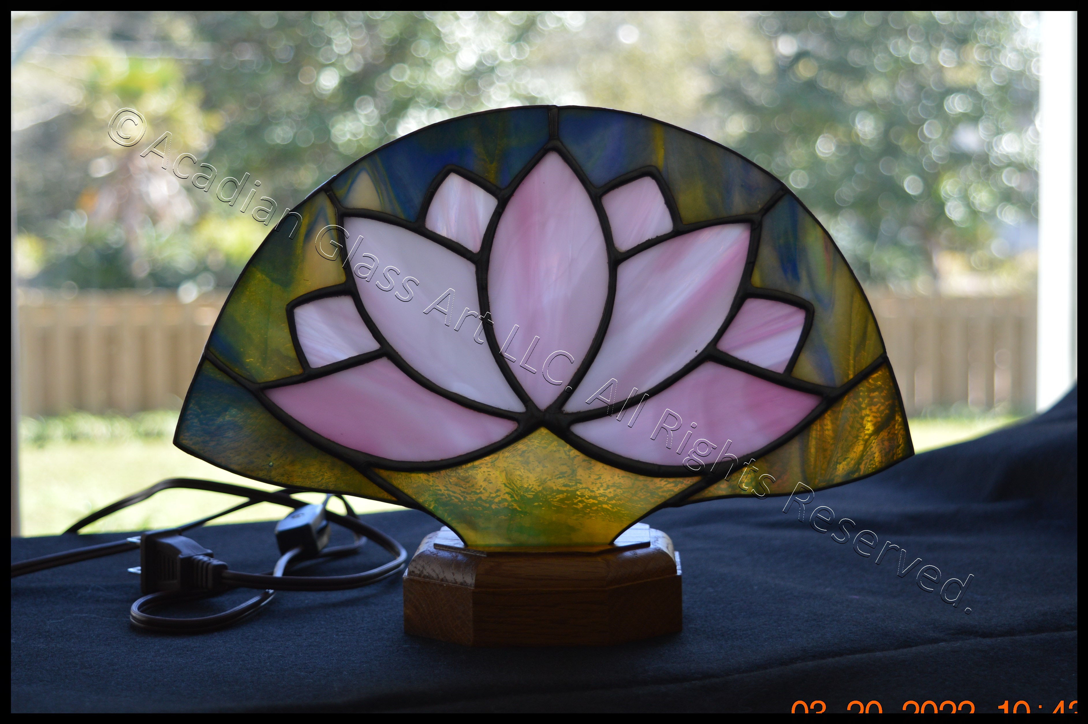 Art deco fan lamp on sale