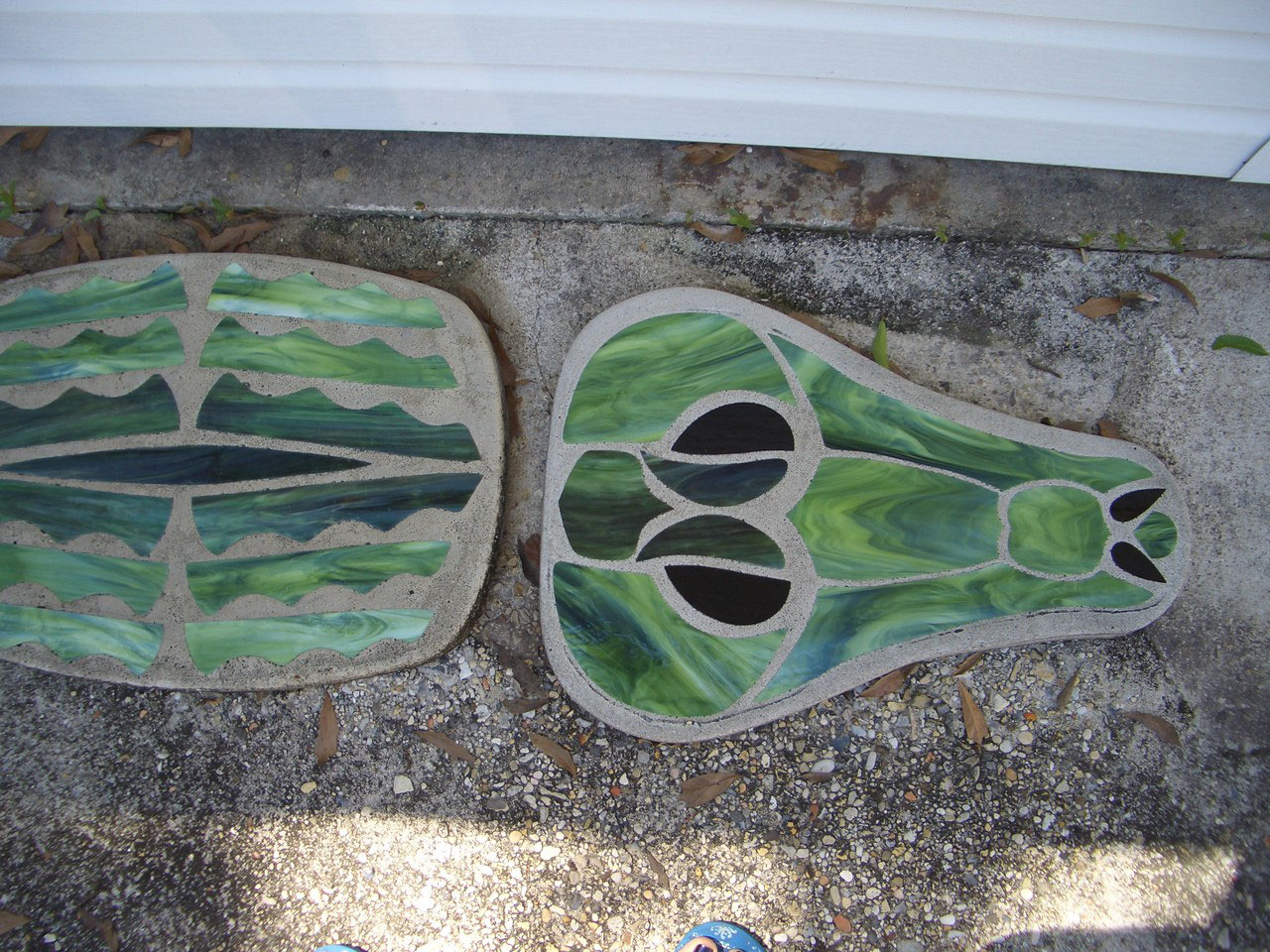 Stained Glass Mosaic Stepping Stone Picture Gallery Acadian Glass Art Studio LLC