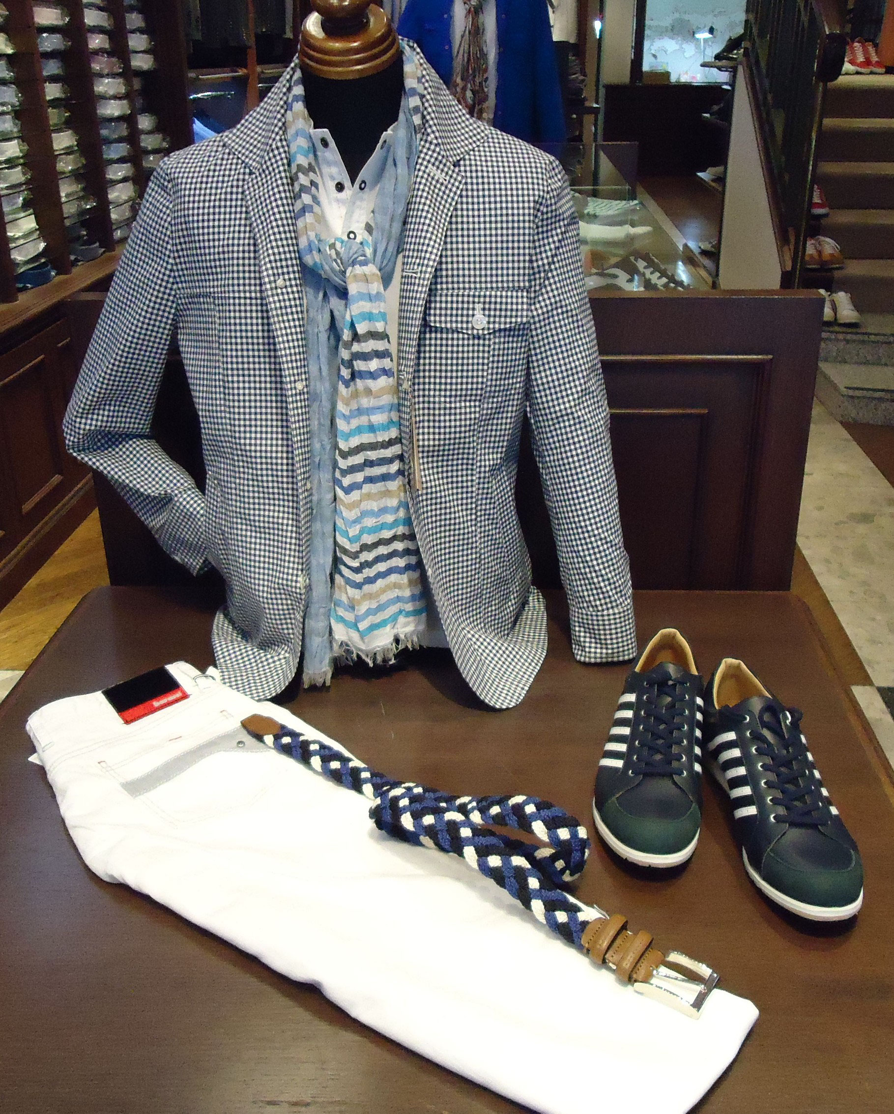 ギンガムチェックコーデ メンズショップヨシダ 仙台の紳士服専門店