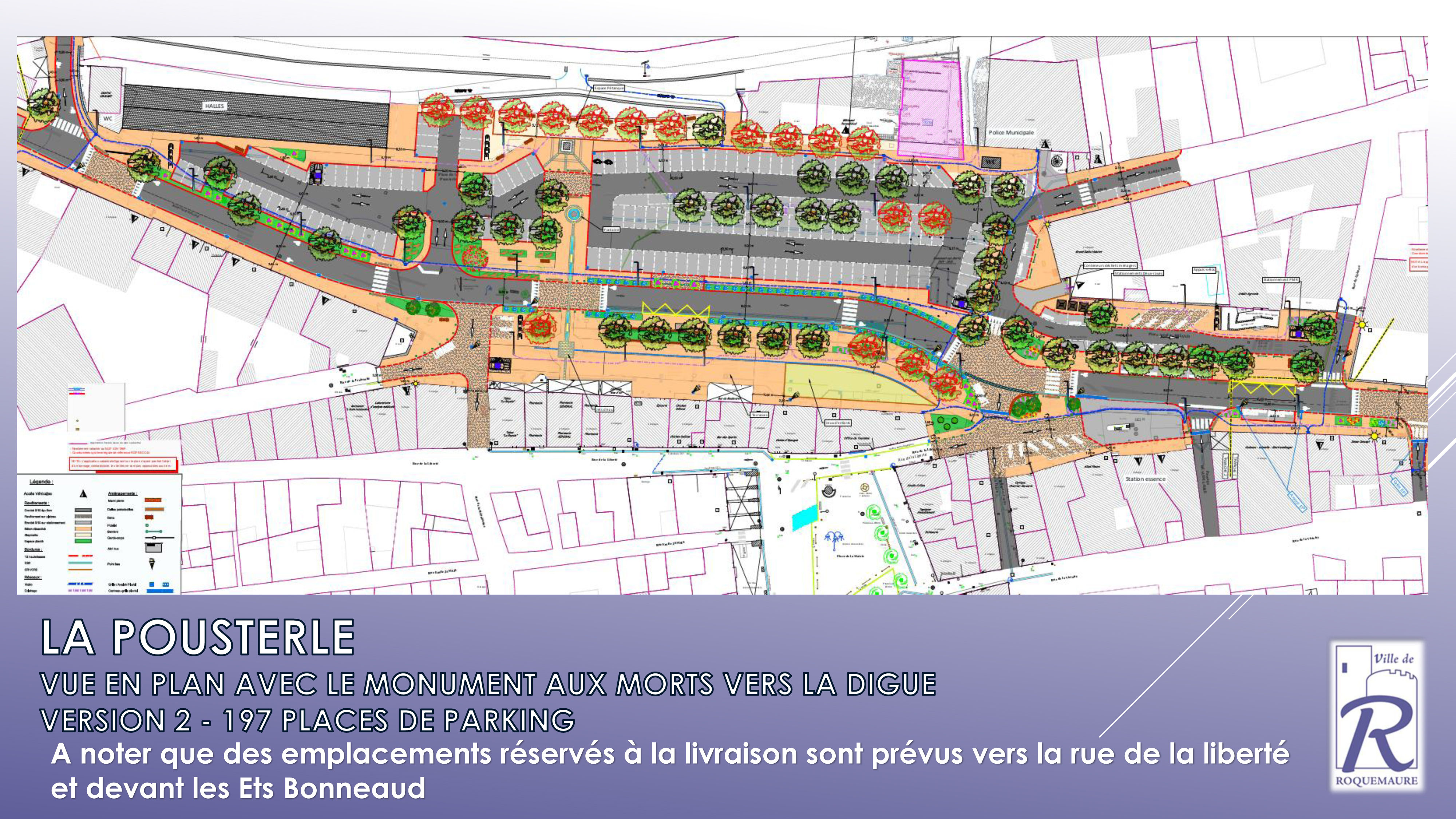 Travaux Bd National Site de la Ville de Roquemaure