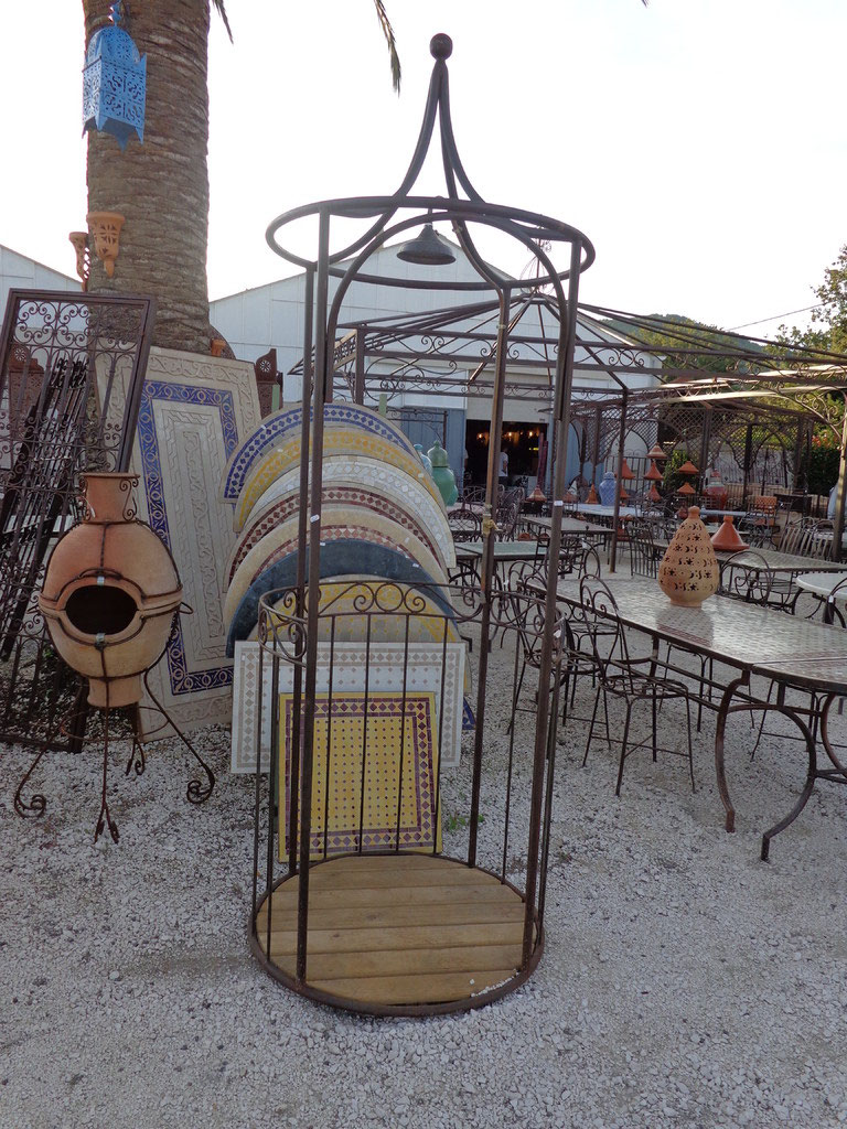 chezmomo deco artisanat marocain fer mobilier de jardin douche