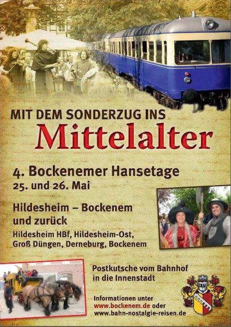 Die Ambergaubahn - 4. Hansetage 2013 in Bockenem / Rckblick - Bahn  Nostalgie Reisen