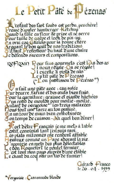 Textes De Chanson De Gerard Franco Gerardfranco