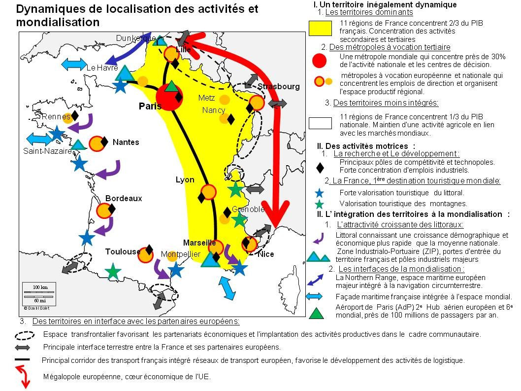 La Métropolisation De La France Croquis Corrigé La France en ville. - histoprofs jimdo page!