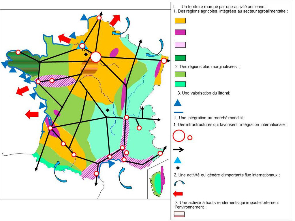 croquis france zones de pêche