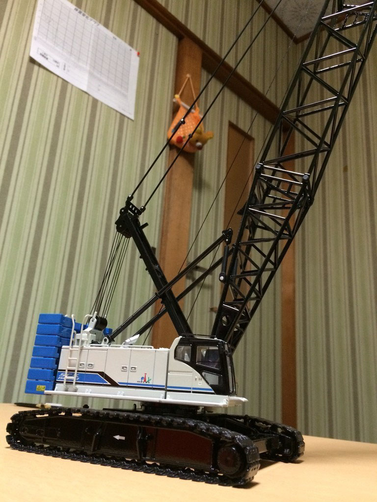 ミニカー 1/50 日立住友 SCX1500A-3 クローラークレーン建設機械