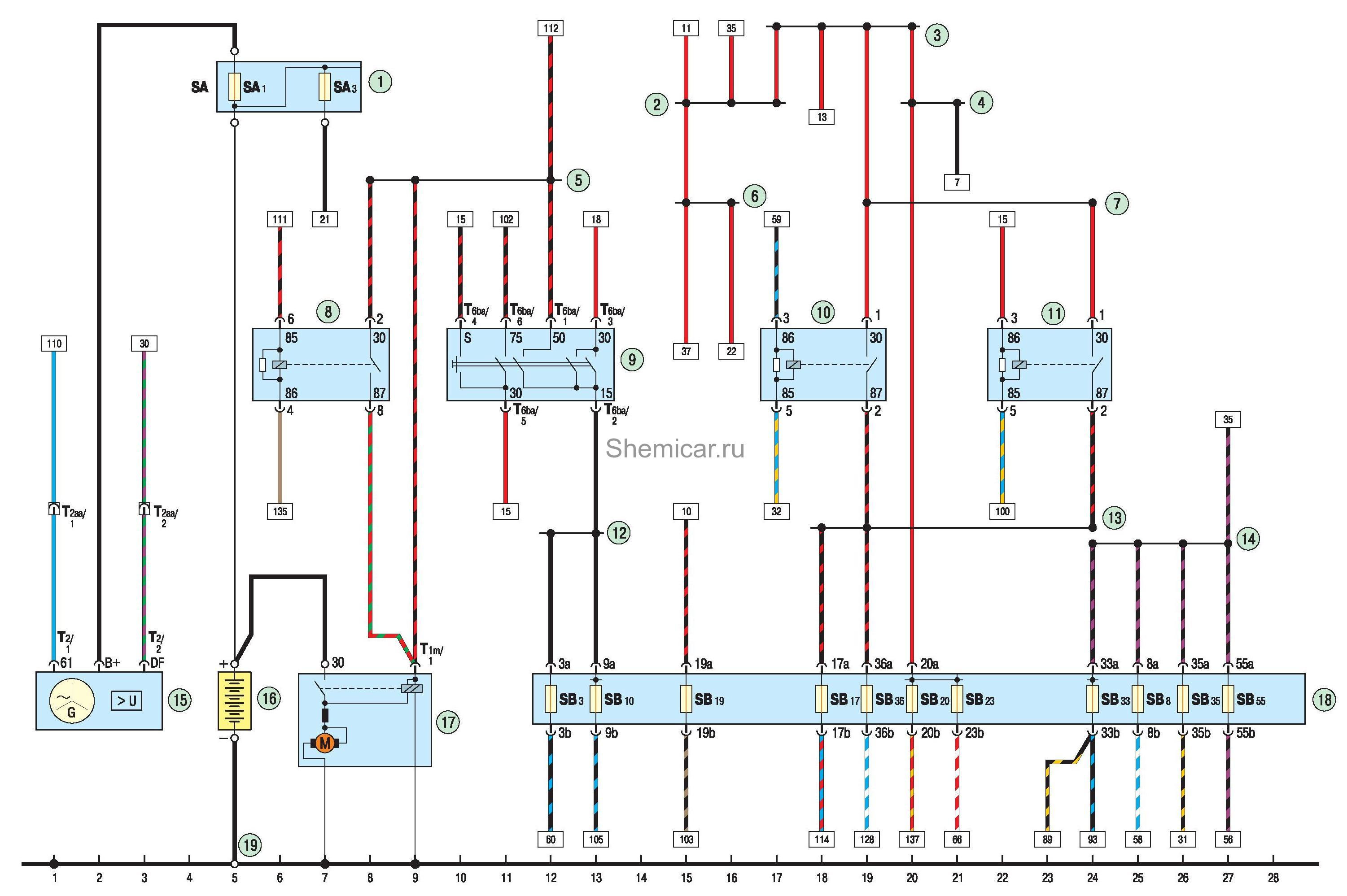 VW Polo 5 (6R1) 2010 2017 manual. Wiring diagrams