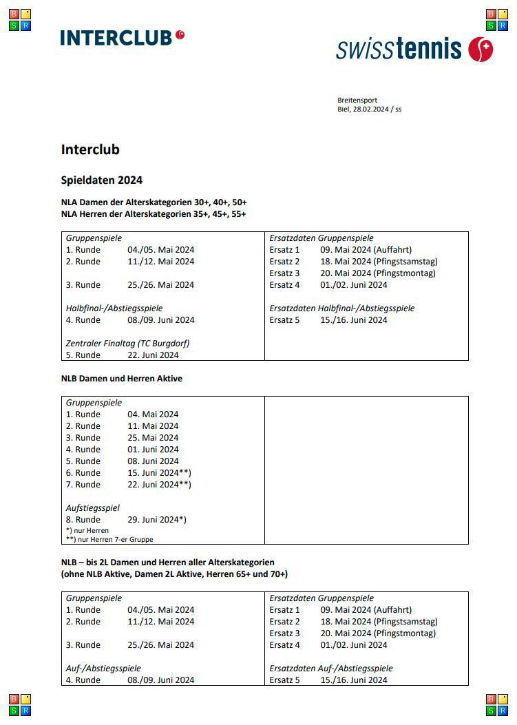 2024 TCB Buchegg Schwamendingen Zürich