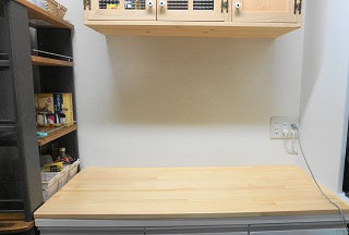 一枚板赤松アカマツ無垢材天板テーブルカウンター DIY番号32