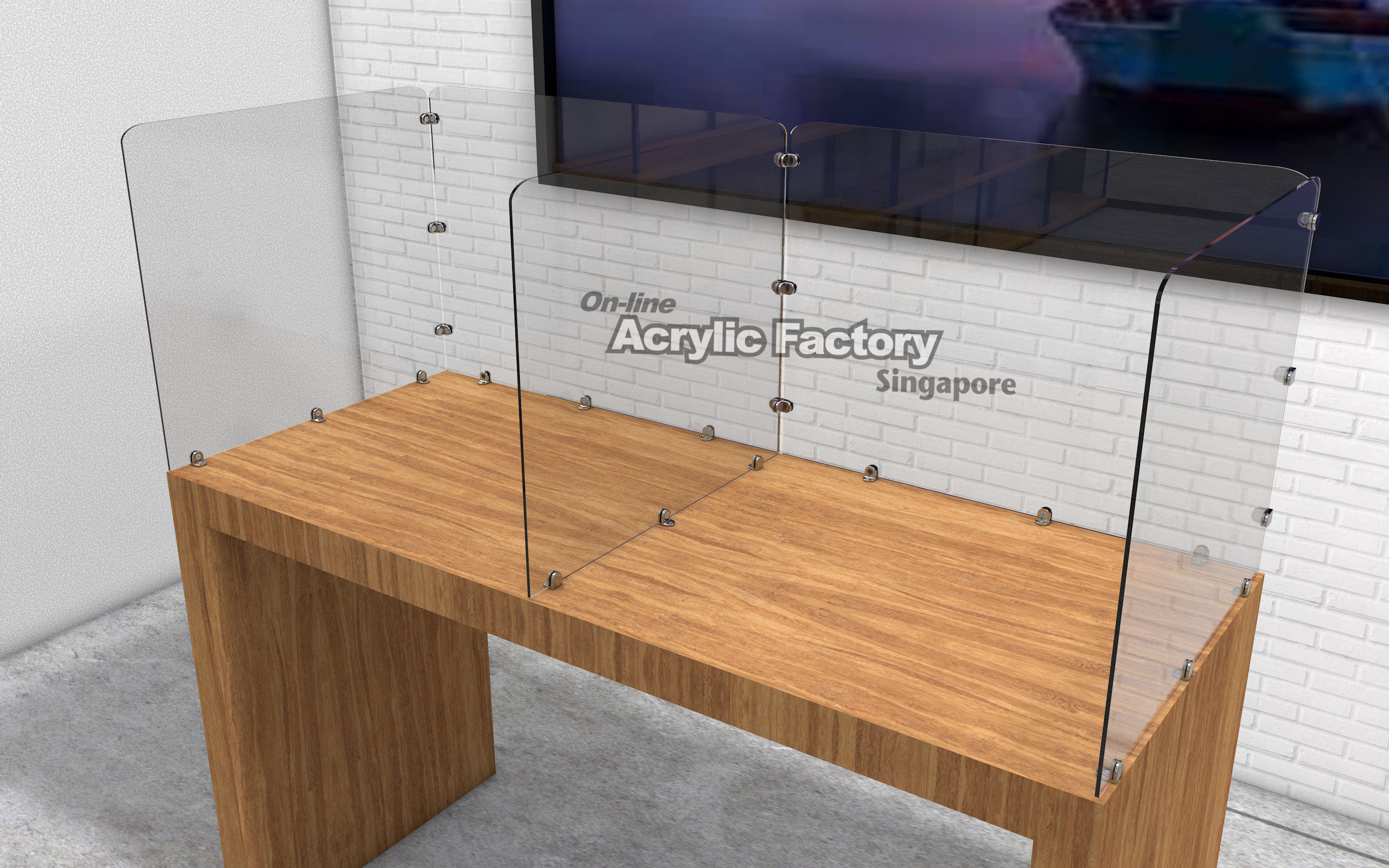 COVID19 Acrylic Shield Screen Barrier Divider Partition Acrylic