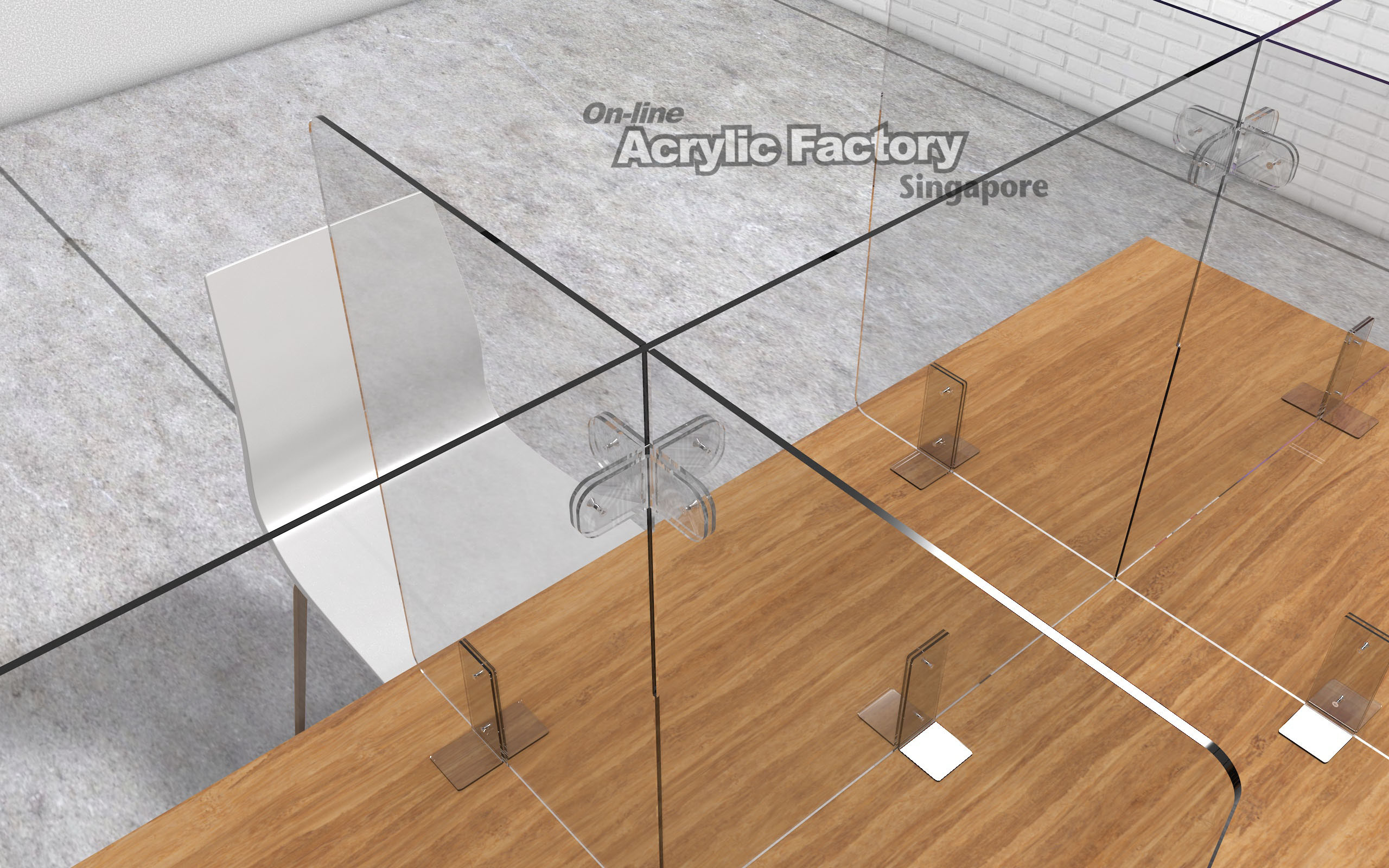 Acrylic Shield TYPE 5 Acrylic display design production Singapore