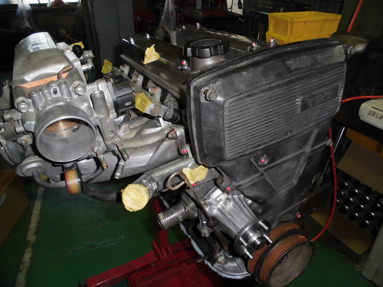 【ひろのりさま専用】AE86 スロットルボディ エンジン部品 エアーバルブ付き AE86 エアバルブ スロットルボディ（トヨタ カローラレビン