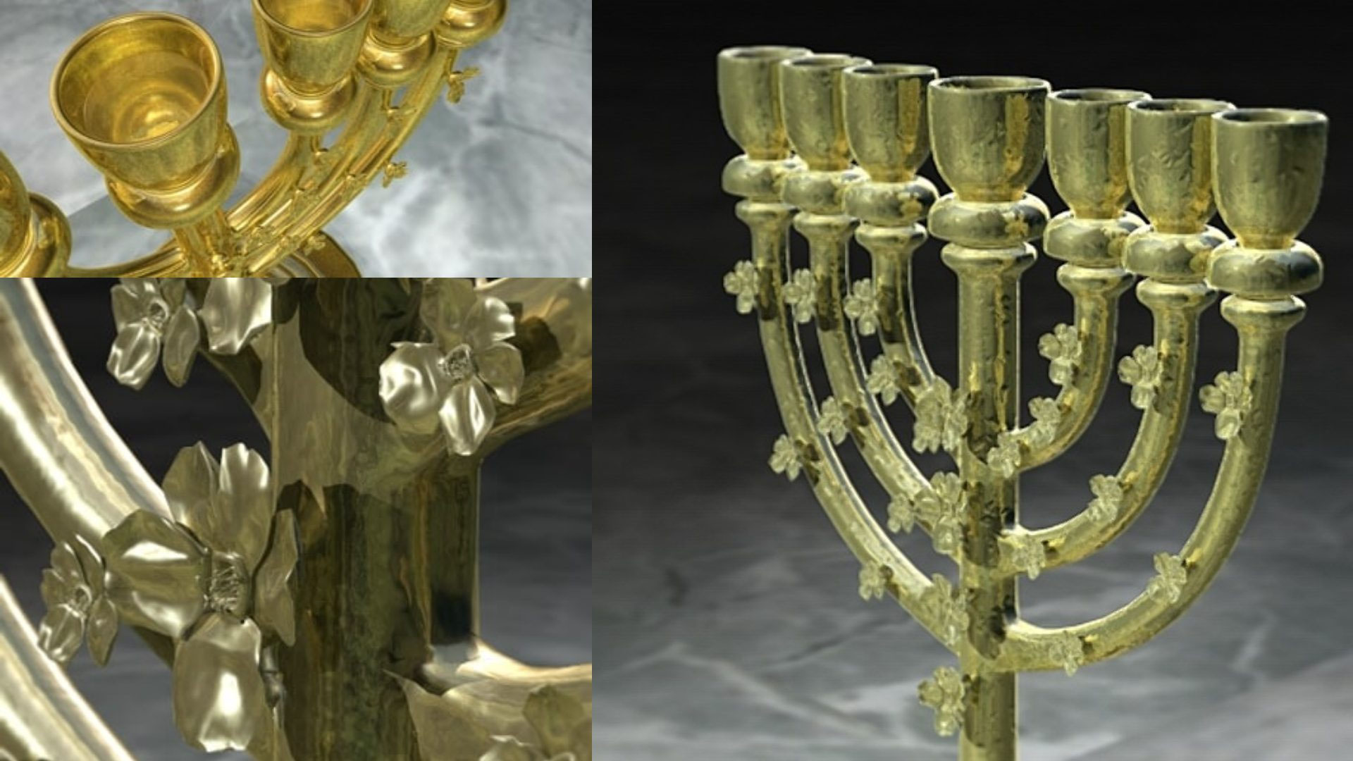 ANCIENT AND NEW MENORAHS 21st Century Divisions Structure Bible Menorah