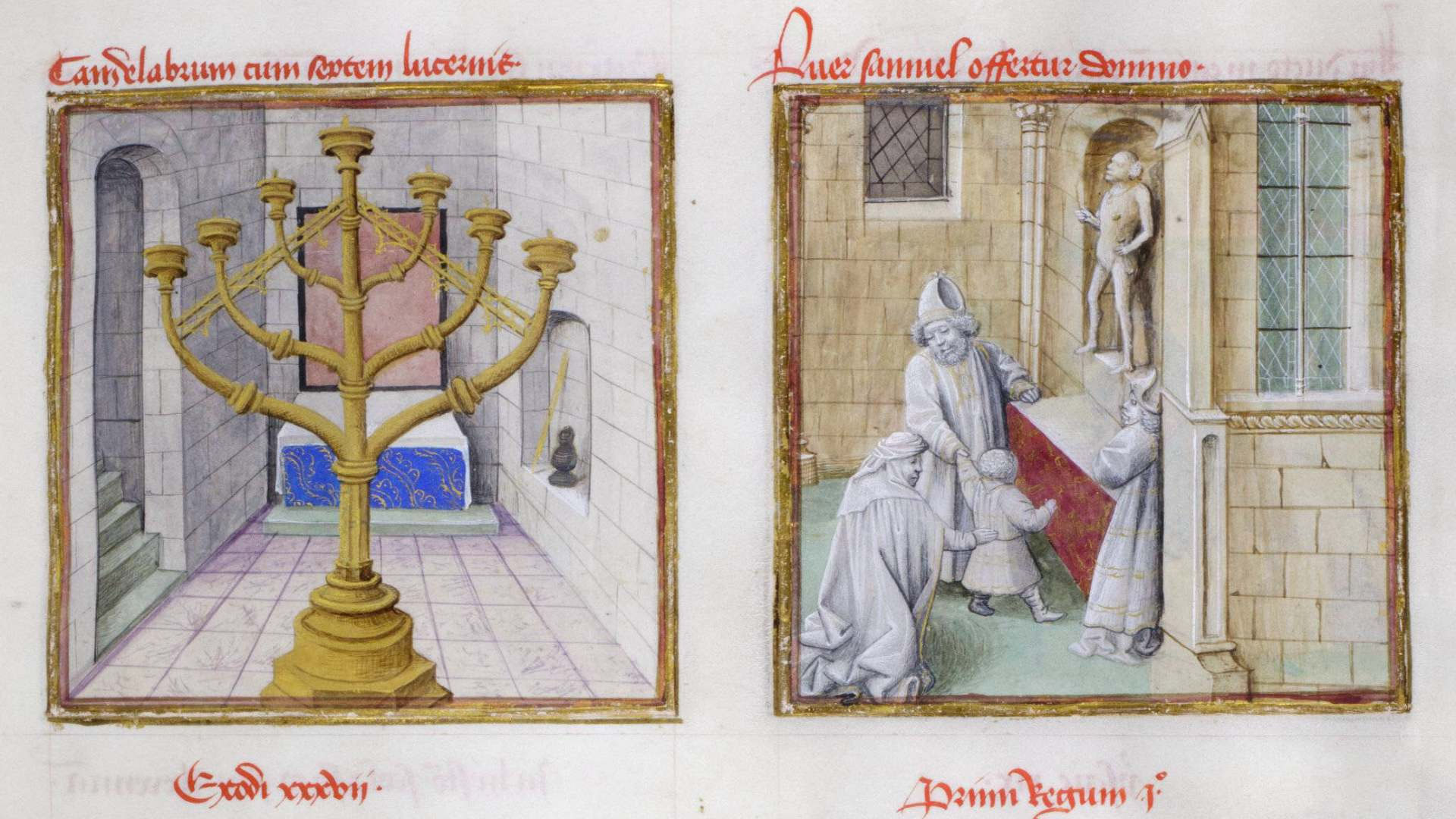 ANCIENT AND NEW MENORAHS 15th Century Divisions Structure Bible Menorah