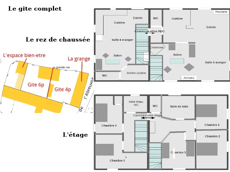 Plan Gite 10p Gites Laon Aisne Gite Laon Aisne Gite Groupe