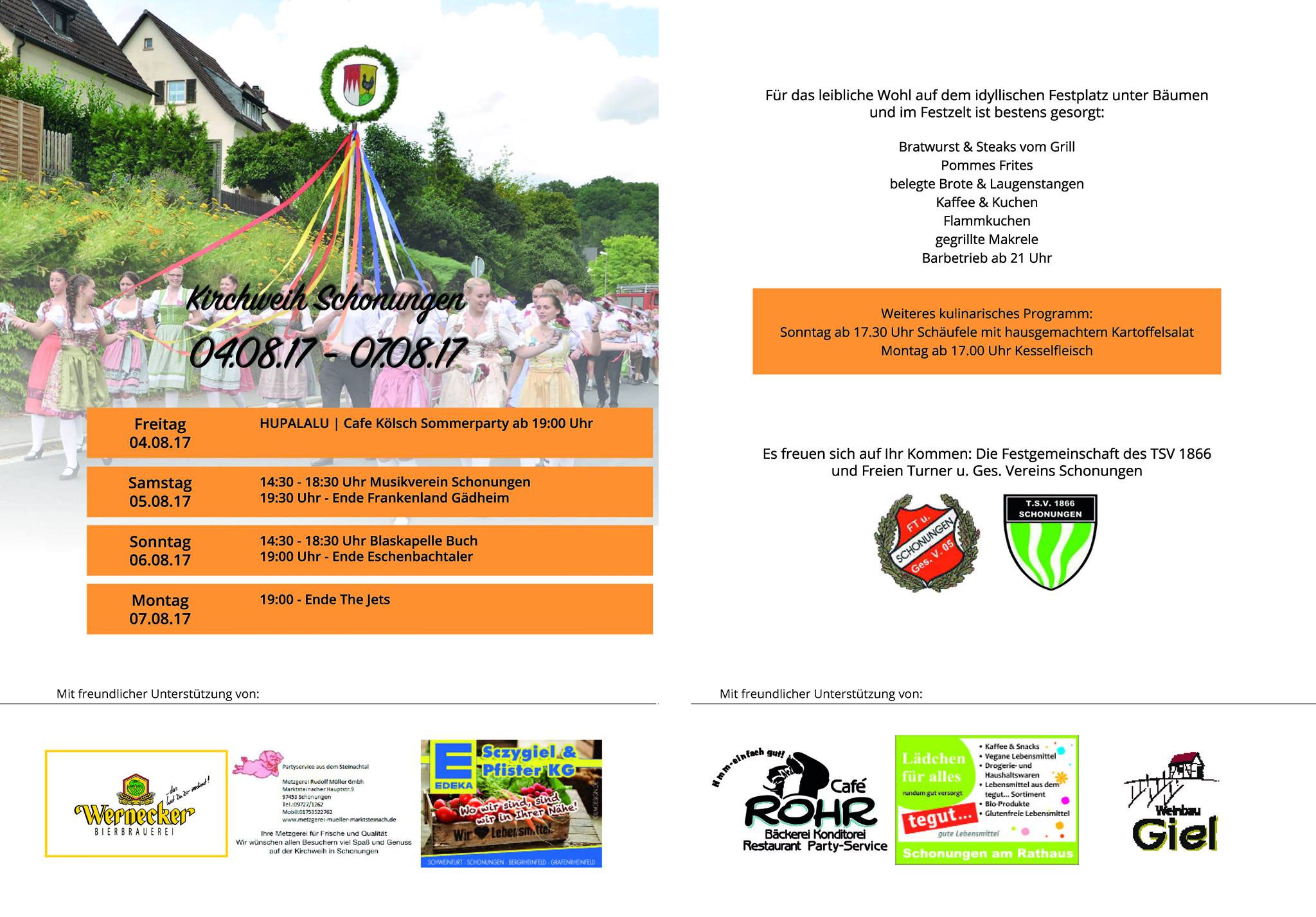 Kirchweih Schonungen 2017 Tsv 1866 Schonungen