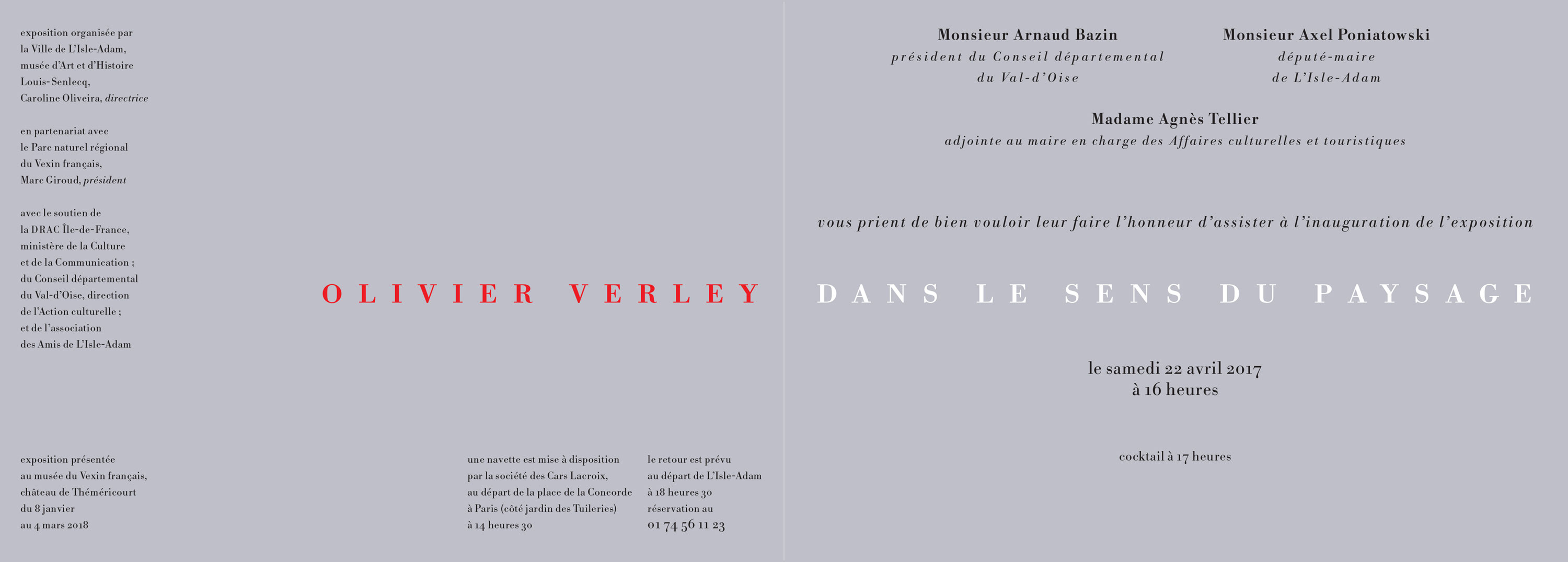 Olivier verley dans le sens du paysage