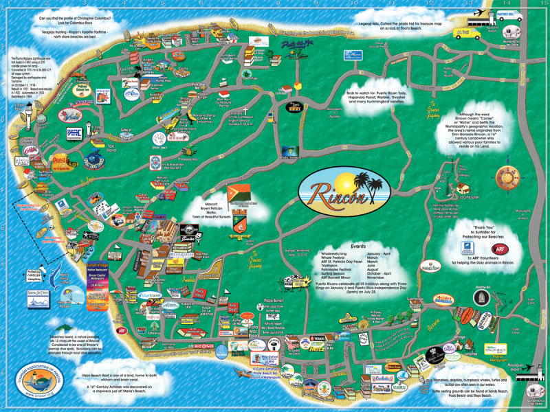 Rincon Maps - The Tourism Association of Rincon, Puerto Rico visitors 