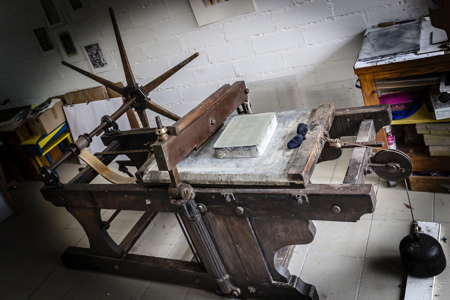 Presentation Atelier De Lithographie Gravure Isabelle Laulhe