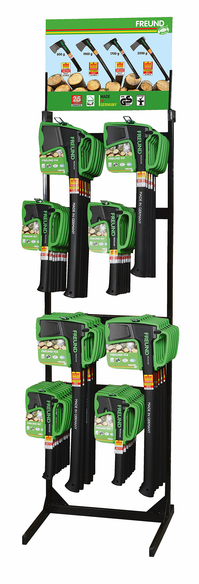 Display solutions for the gardening season Freund Victoria Gartengeräte