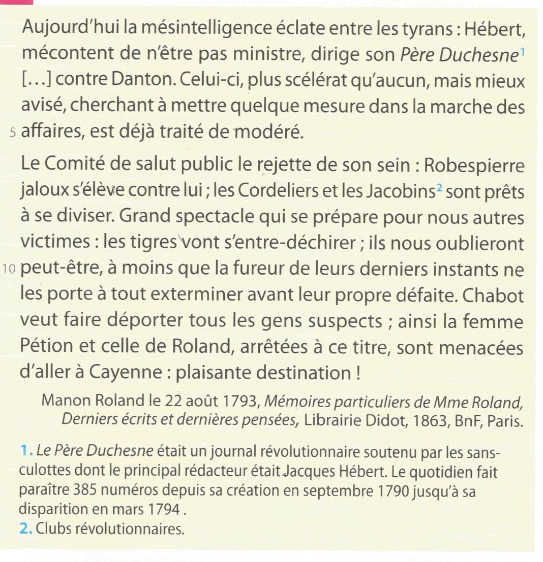 Expliquez à Qui S oppose Madame Roland Et Pourquoi Thème N°2 : - Histoire/géographie/Condorcet