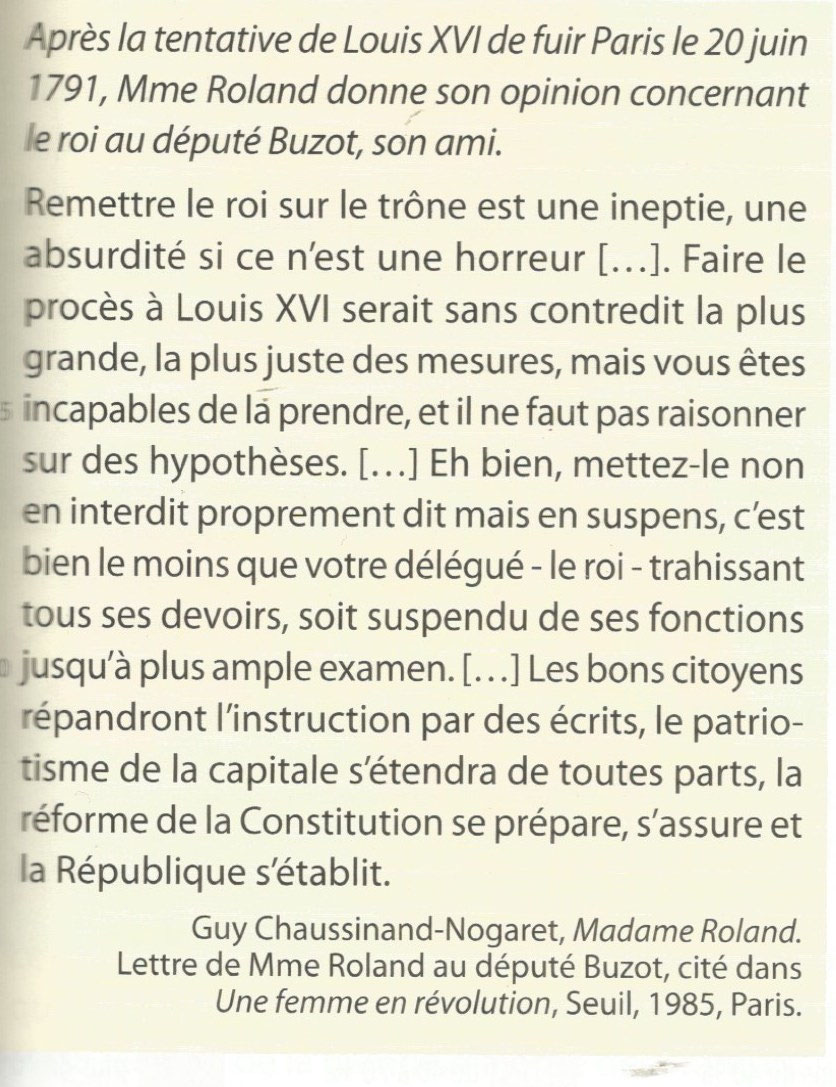 Expliquez à Qui S oppose Madame Roland Et Pourquoi