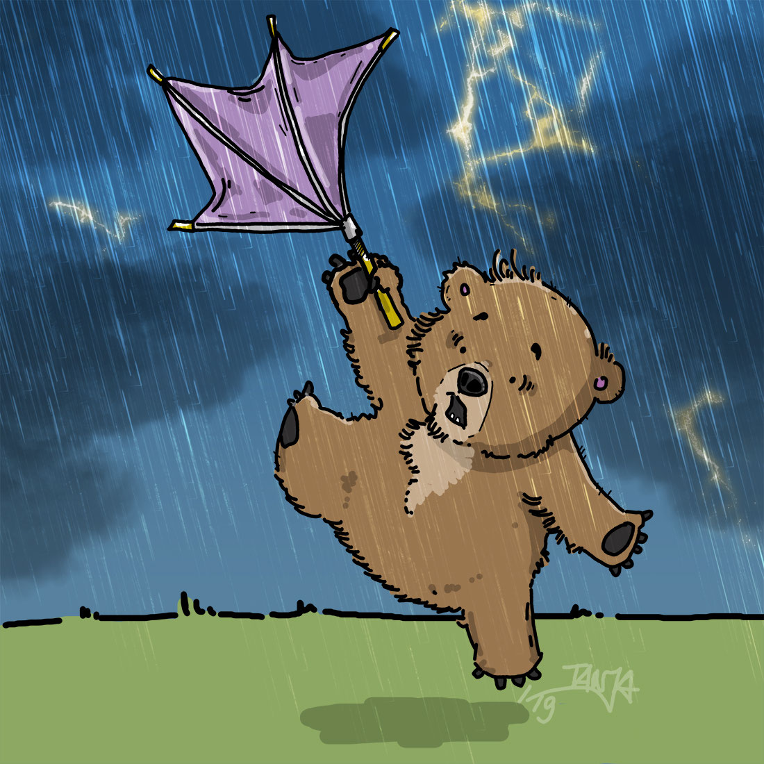 Ganz schön stürmisch lustige Bilder: Zeichnen mit Wind und Wetter!