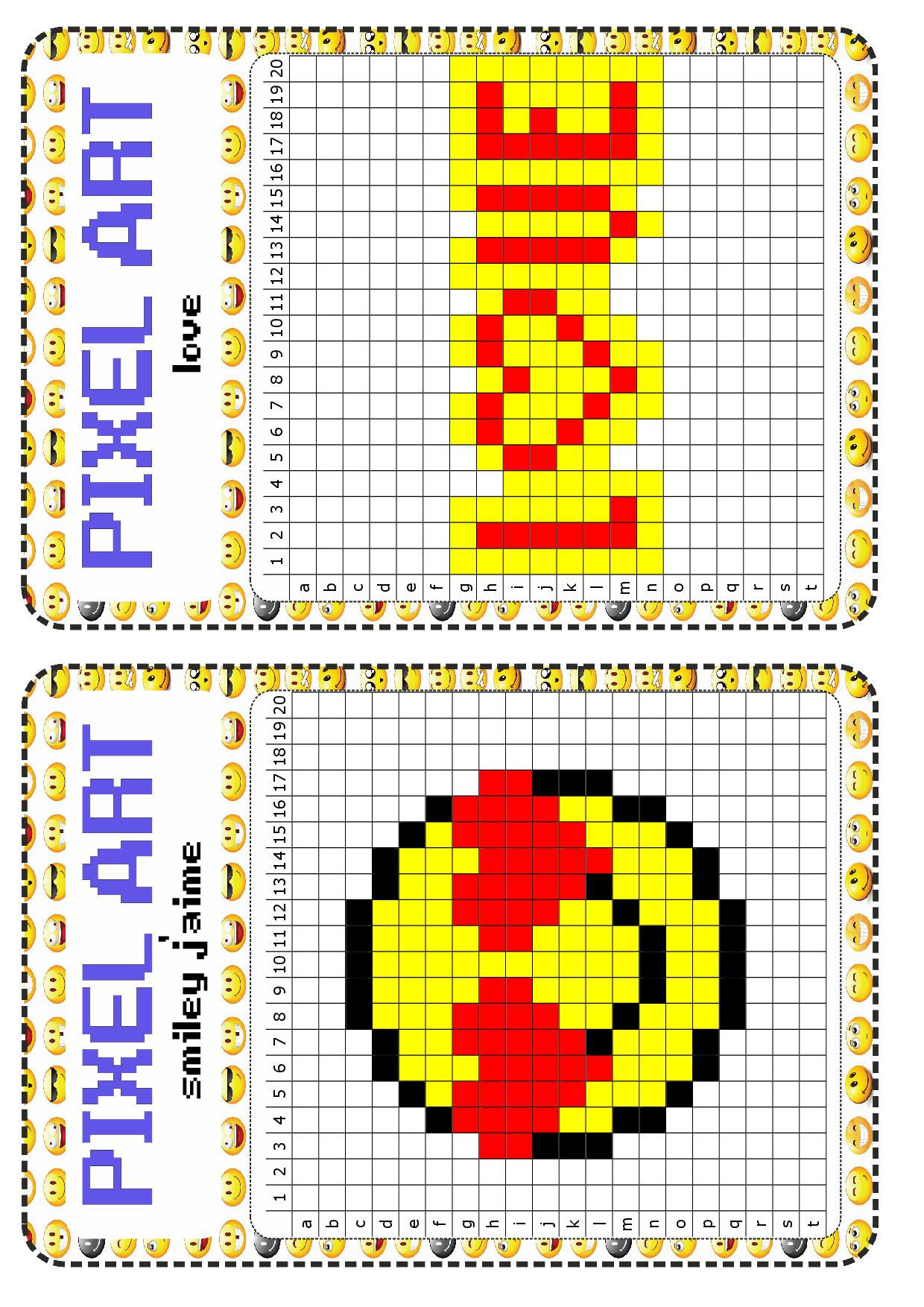 atelier libre : pixel art - Fiches de préparations (cycle1 ...
