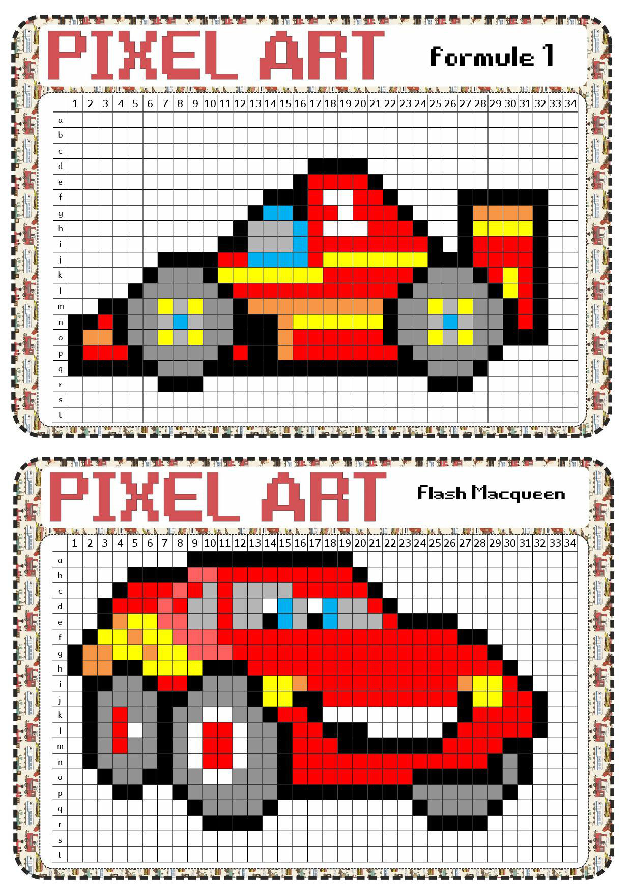 atelier libre : pixel art - Fiches de préparations (cycle1 ...