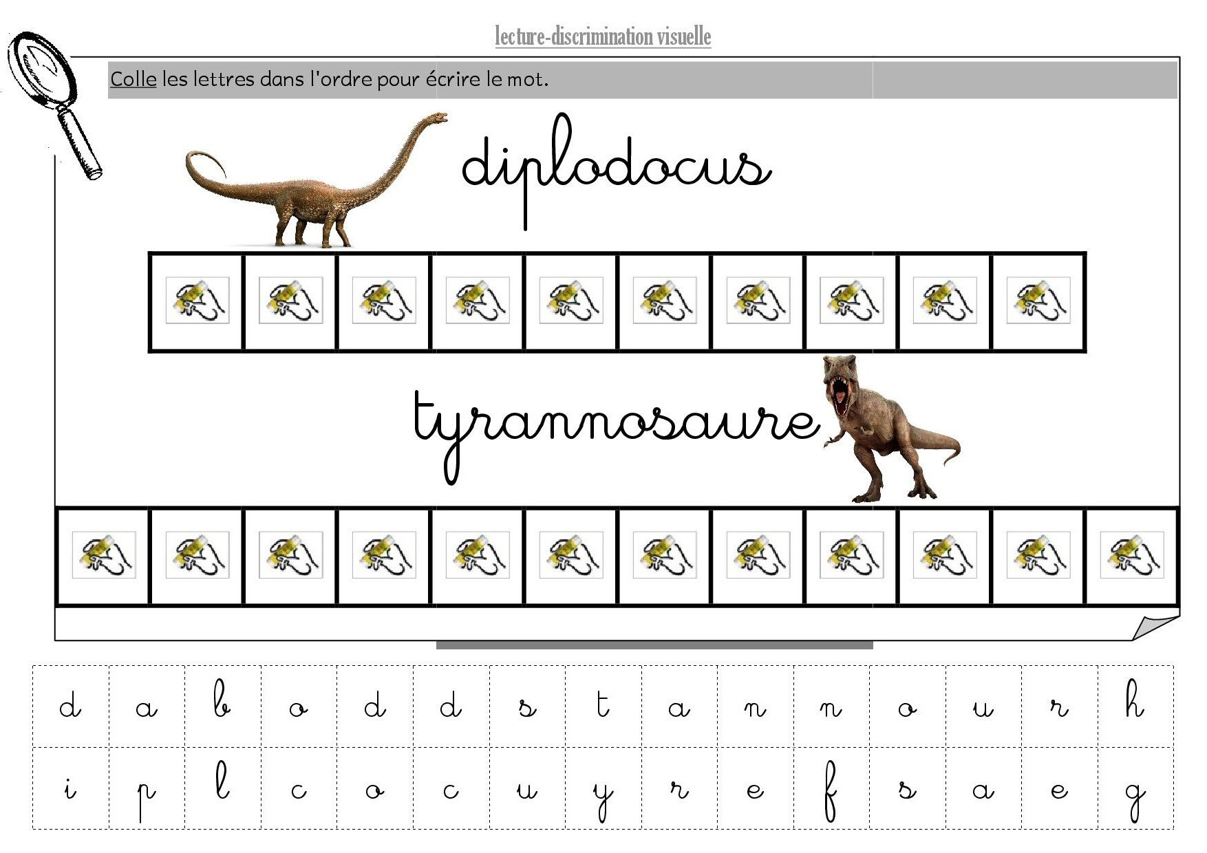 Reconstituer Un Mot Avec Des Lettres Maternelle Compétence www.fichesdeprep.fr