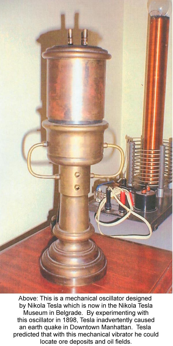 Electromechanical oscilator & Tesla's Earthquake Machine Open Tesla