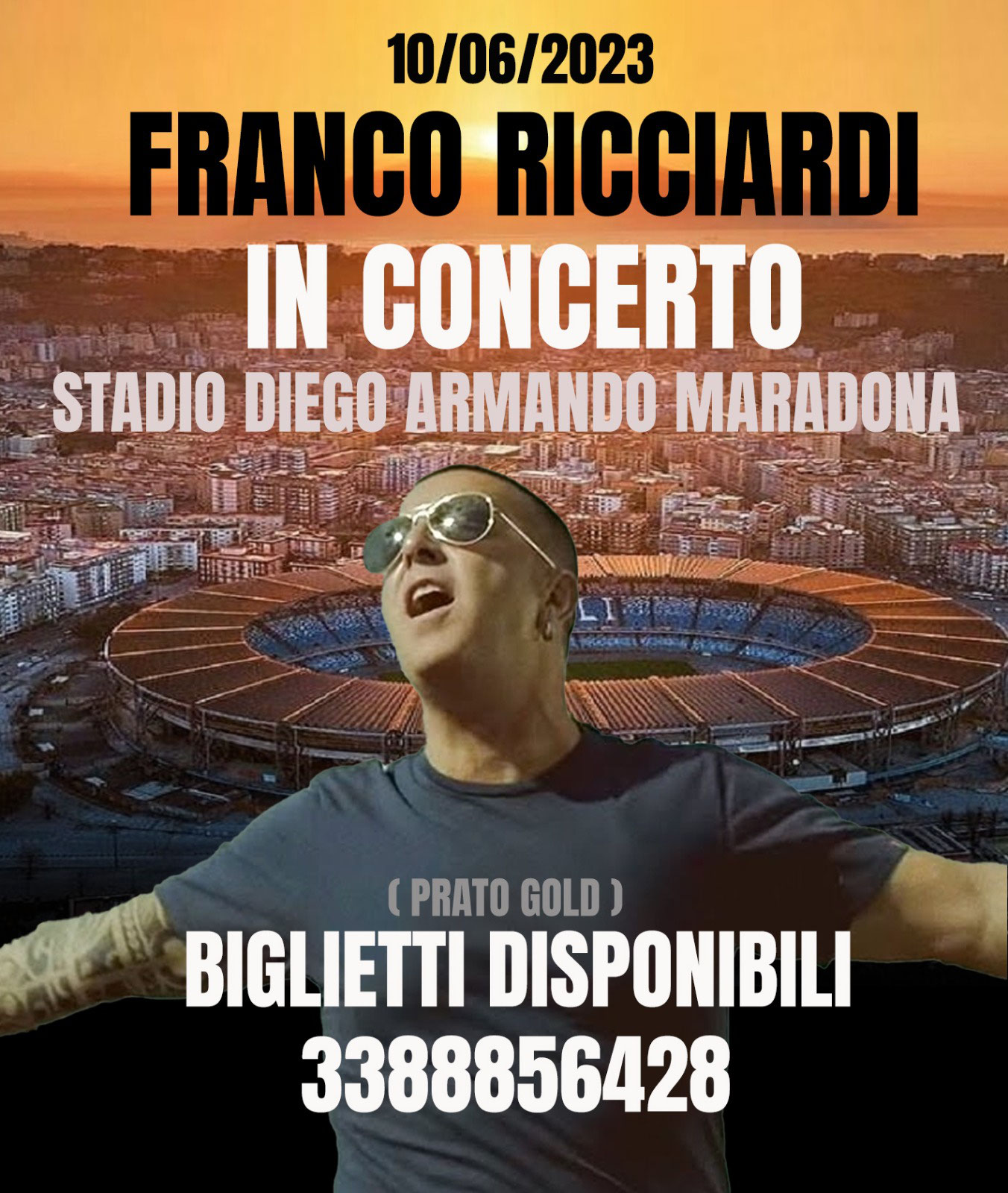 Biglietti, Concerto Franco Ricciardi Stadio Maradona Agenzia SoleLuna