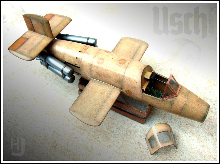 Uschi van der Rosten Wood grain decals and fine art scale model