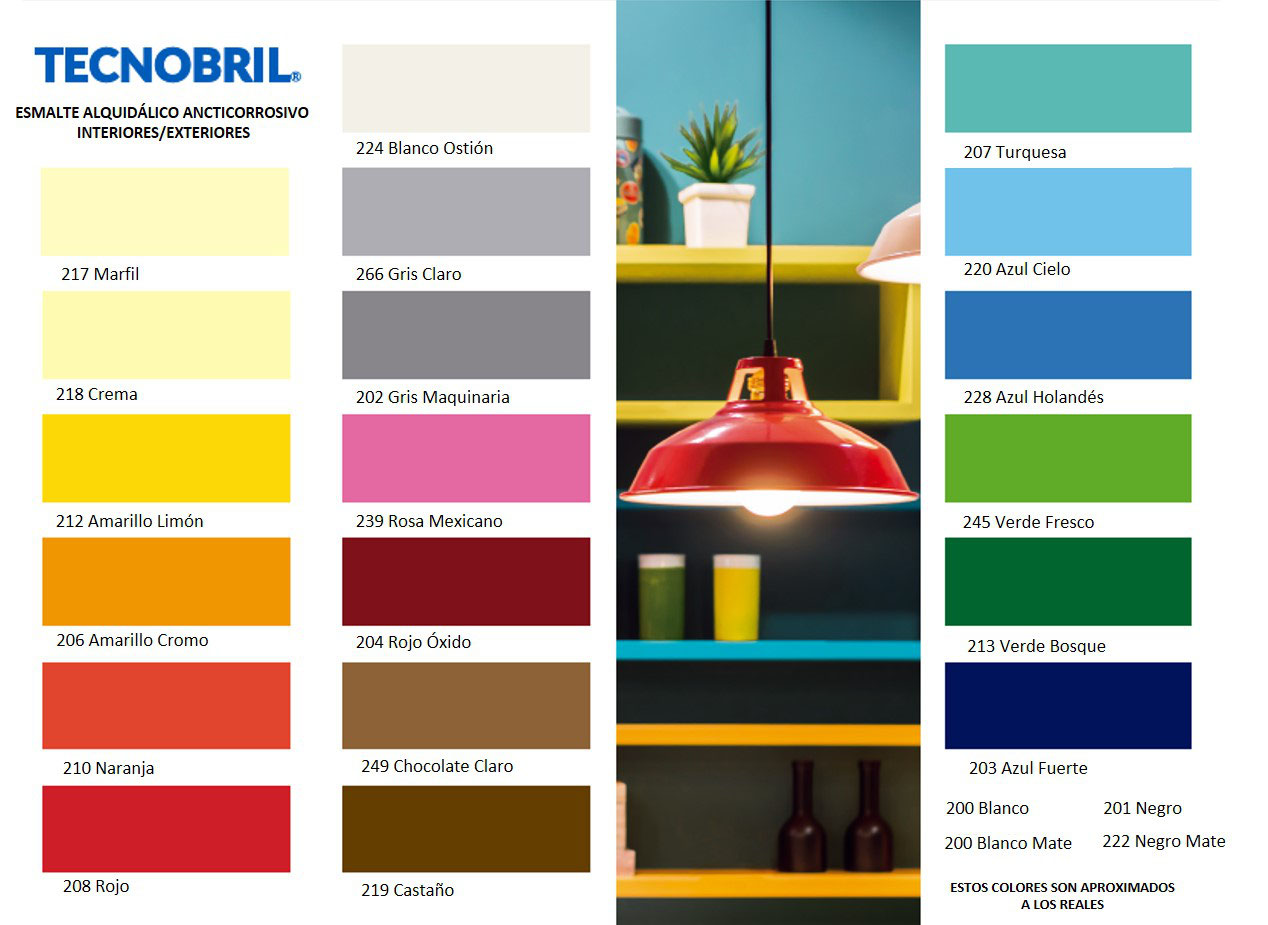 Catálogos de colores de pinturas y esmaltes - http://www.comproins.com