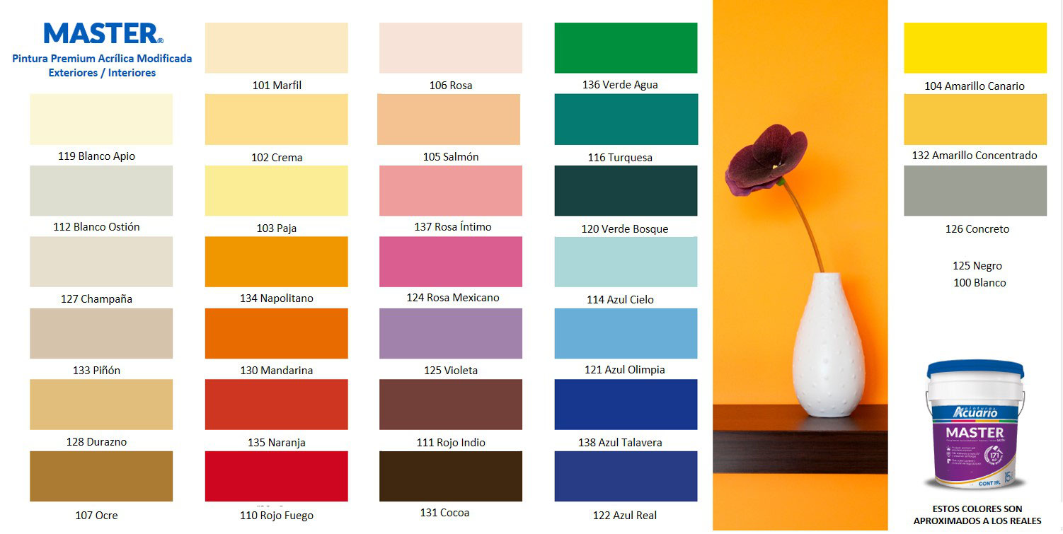 Catálogos de colores de pinturas y esmaltes - http://www.comproins.com.mx/ Pinturas en aerosol. Impermeabilizantes. Lacas y barnices para madera.  Sherwin Williams. Pinturas ACUARIO. Vinílicas. Esmaltes industriales.  Esmalte. Guanajuato